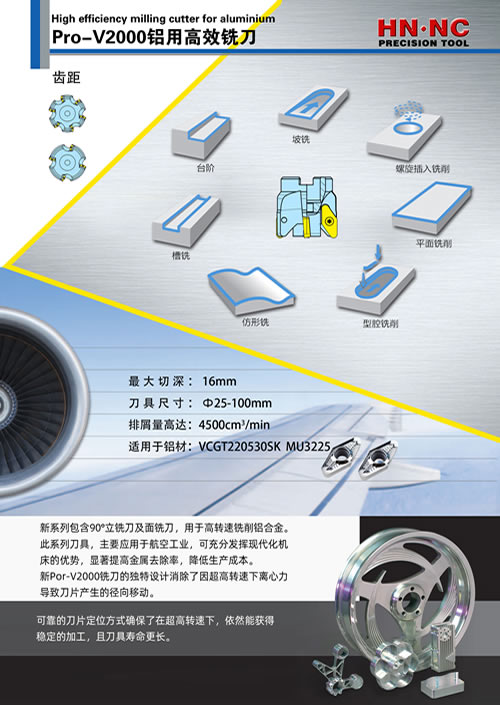 海纳VC系列铝用铣刀杆/铣刀盘/锁牙头资料