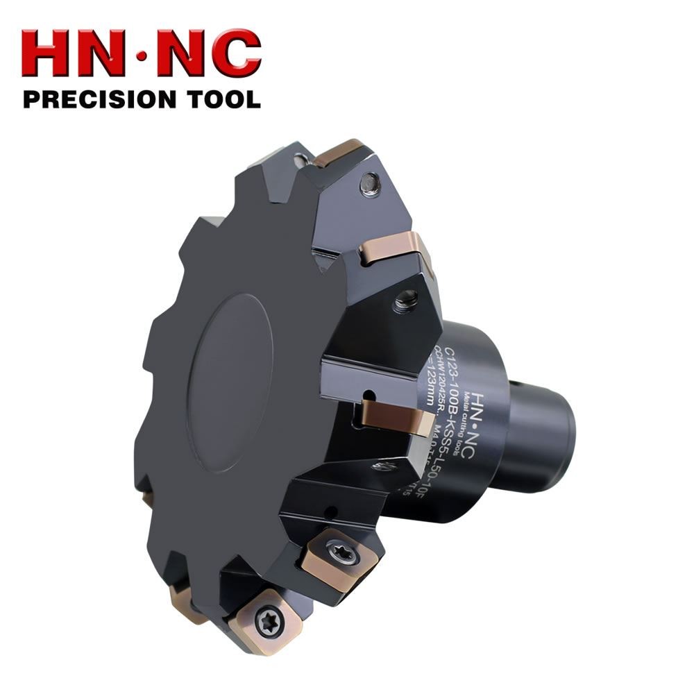 海纳C123-100B-KSS5-L50-10F V型槽铣刀盘倒角加工图5
