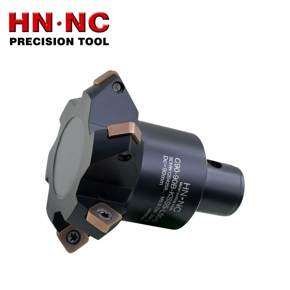 海纳C90-90B-KSS5-L50-6F V型槽铣刀盘倒角加工图4