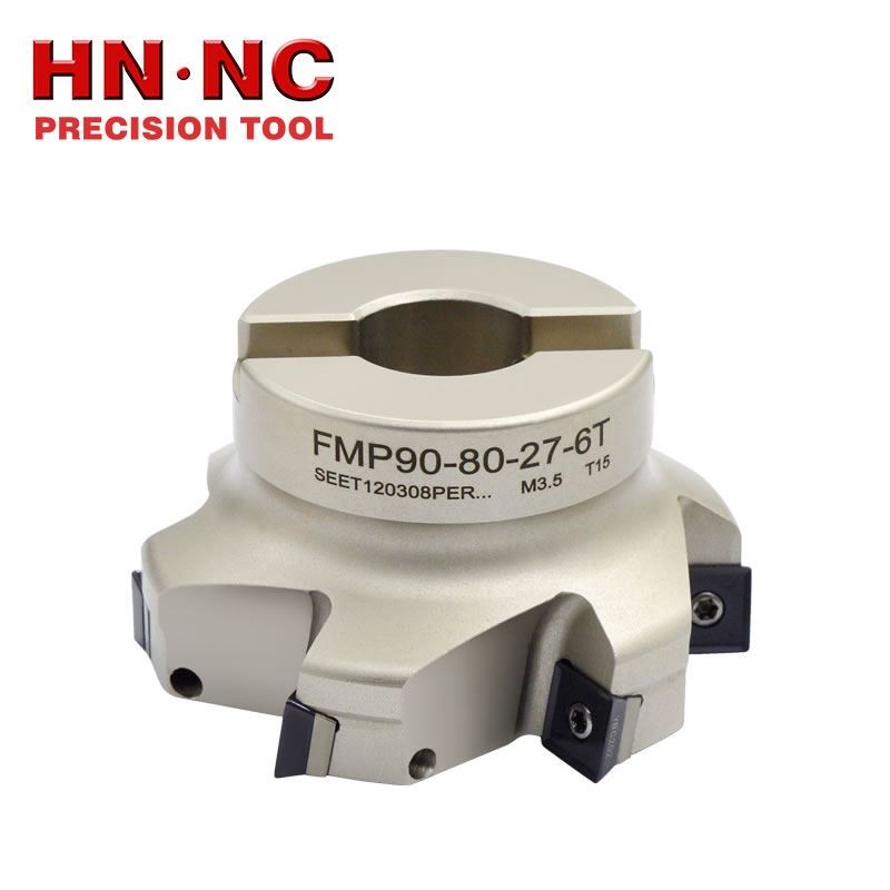海纳FMP90-90-27-6T方肩平面铣刀盘SEET12硬质合金刀片图3